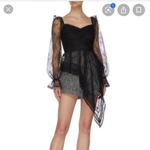- SELF-PORTRAIT
Ruffled Lace Wrap Top